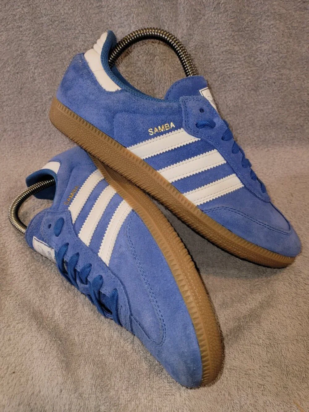 Adidas Originals Samba ADV Blue Bird Off White Tan Gum x JP5719 Men's Size 7
